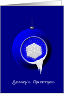 Snowflake Ornament Christmas Card