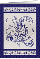 Cherub and Dove Note Card