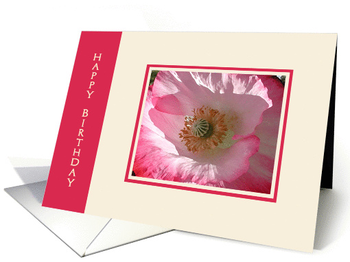 Poppy Birthday card (83178)