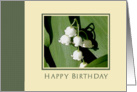 Lily Of The Valley Birthday Card