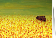 Barn in the Golden Field Thank You Card