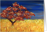 Tree with Flowers Birthday Card