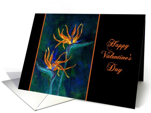 Birds of Paradise Valentine's Day card (140859)
