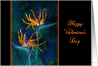 Birds of Paradise Valentine’s Day Card