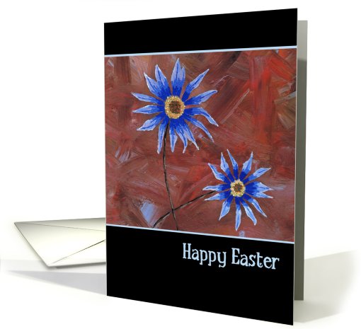Blue Flowers Easter card (157894)
