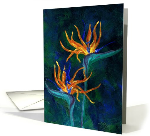 Birds of Paradise Easter card (159892)