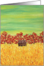 Cabin in the Field Blank Card