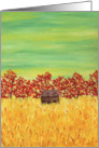 Cabin in the field Thank You Card
