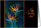 Birds of Paradise Mother’s Birthday Card