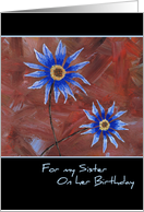 Blue Flowers Sister...