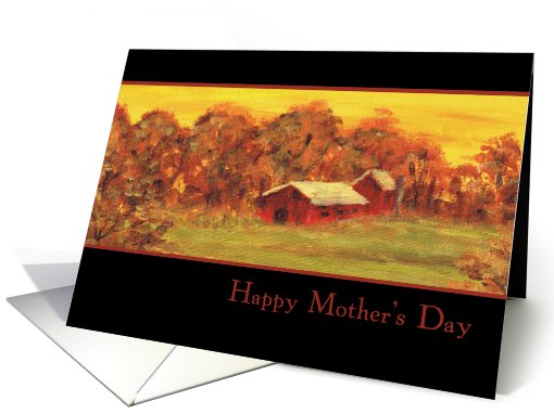 Old Red Barn Mother's Day card (169329)