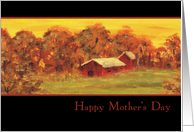 Old Red Barn Mother’s Day Card