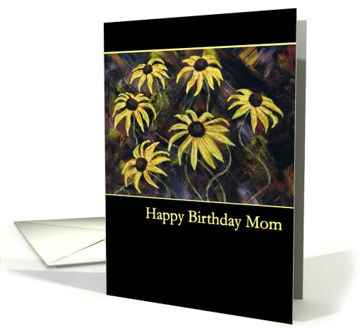 Yellow Flowers Mother's Birthday card (170702)