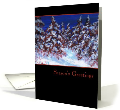 Winter Forest Season's Greetings card (522990)