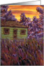 House in Long Grass Blank Card