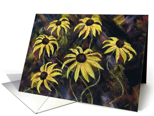 Yellow Flower Blank card (76834)