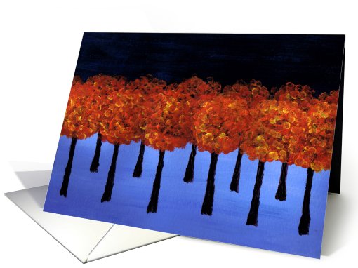 Edge of the Orange Forest Blank card (76846)