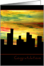 City Silhouette Congratulations Card