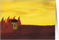 House in the Trees Birthday Card
