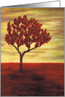 Red Tree Blank Card