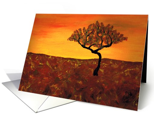 Orange Sky Birthday card (80471)