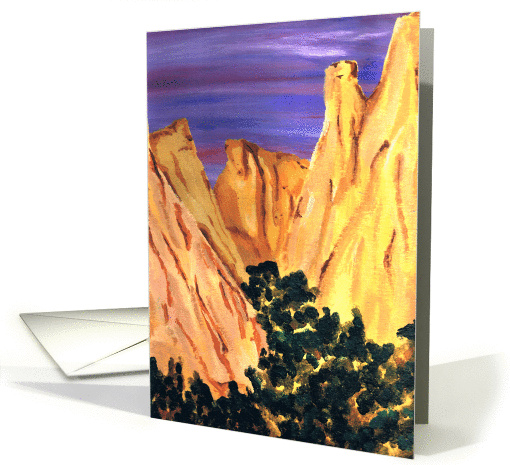 Mountains Blank card (80646)