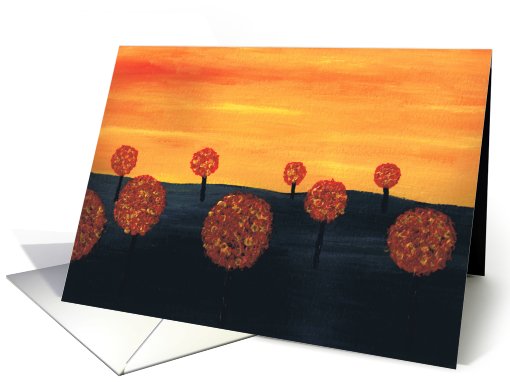 Field of Trees Blank card (81289)