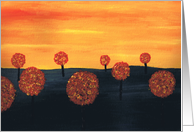 Field of Trees Birthday Card