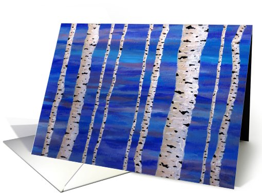 Birch Trees Blank card (81763)