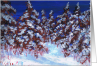 Snowy Forest Blank Card