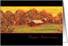 Old Red Barn Anniversary Card