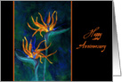 Bird of Paradise Anniversary Card