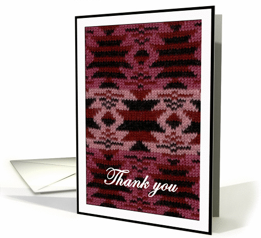 Knitted Lanterns card (79420)