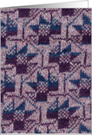 Patchwork Floral (get knitting) card