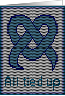 Knitted knot card