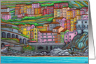 Colours of Manarola Blank Greeting card