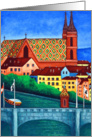 Colours of Basel, Switzerland Blank Greeting card