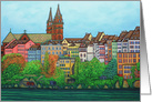 Colours of Basel, Switzerland Happy Birthday card