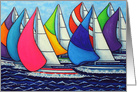 Rainbow Racing Regatta, Birthday card