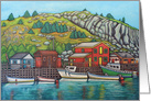 Colours of Quidi Vidi, Newfoundland Bon Voyage card