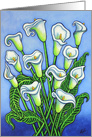 Calla Lily Dreaming Blank Greeting card