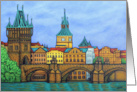 Colors of Prague Blank card