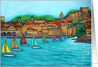 Dubrovnik Regatta Blank Bon Voyage card