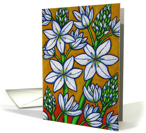 Autumn Bloom Yellow Blank card (104505)