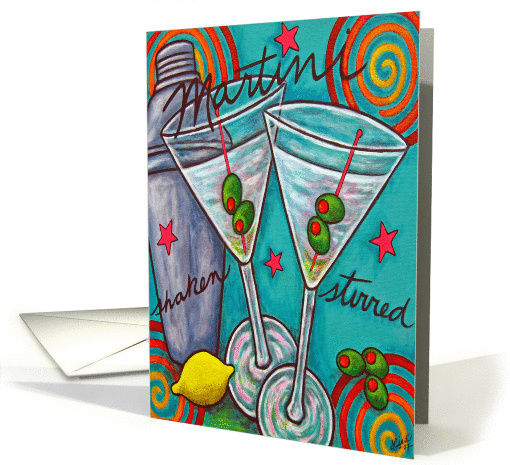 Retro Martini Invitation card (107731)