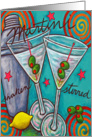 Retro Martini Invitation Card