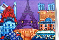 Wonders of Paris Any Occasion Blank Greeting card