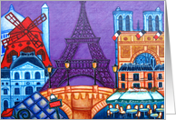 Wonders of Paris, Happy Birthday card