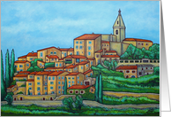 Colours of Crillon-le-Brave, Provence Happy Birthday card