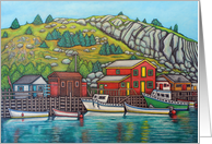 Colours of Quidi Vidi, Newfoundland Blank card
